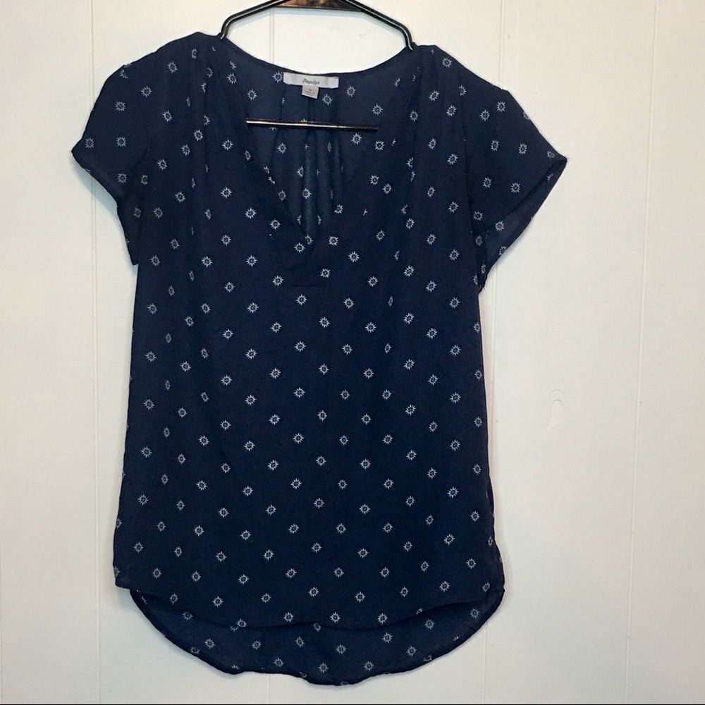 Papaya V Neck Blouse